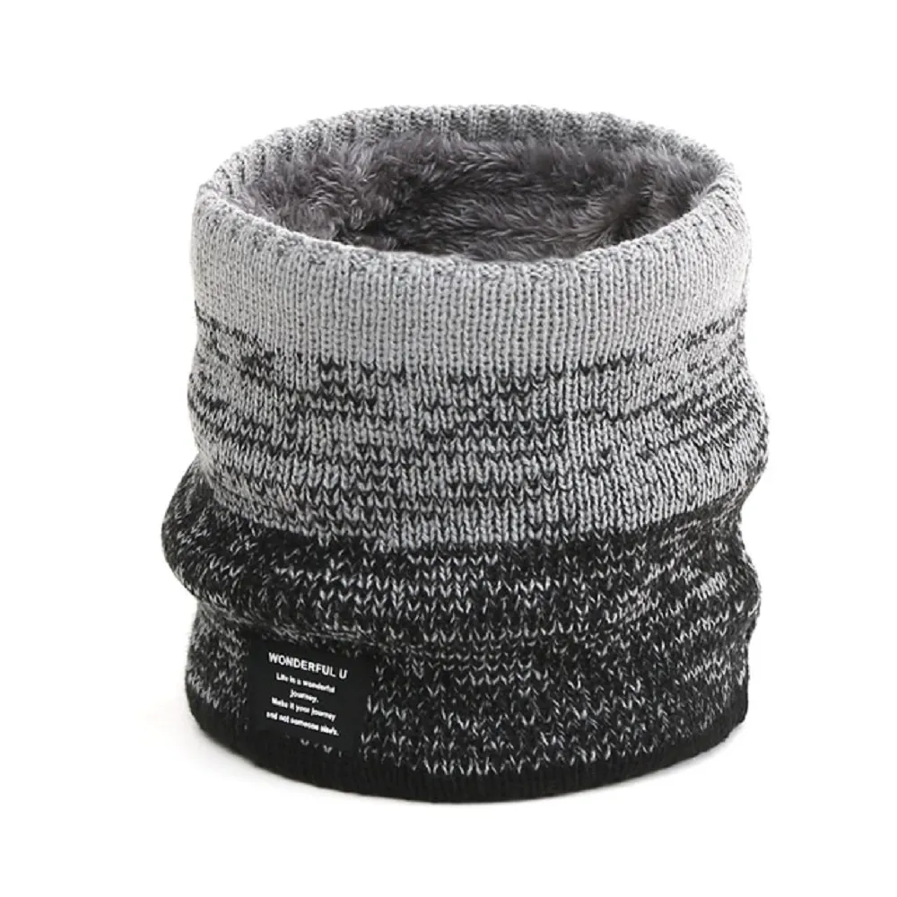 Unisex thermal neck warmer fleece tube winter scarf