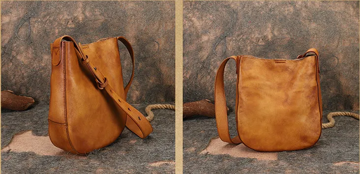 Vintage Womens Leather Tote Handbags Black Leather Shoulder Bag