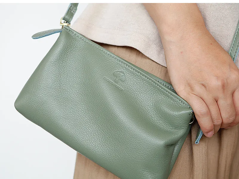 Womens Trendy Shoulder Bags Genuine Leather Crossbody Bags